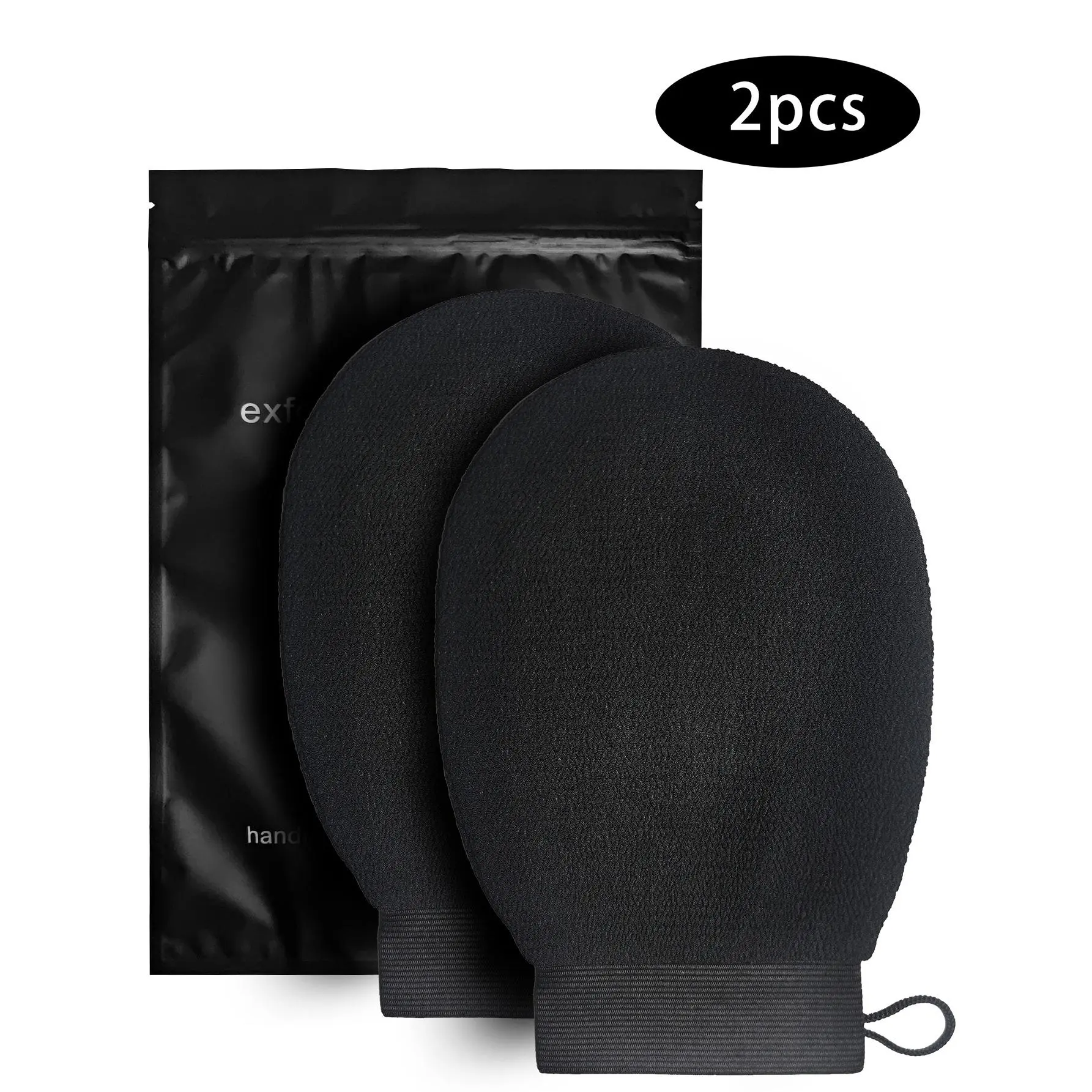 Exfoliating Body Gloves, 2 Counts/set Handmade Body Scrub Skin Exfoliating Gloves, Exfoliating Mitt, Bathing Accessories for Home Bathroom Salon Hotel Travel