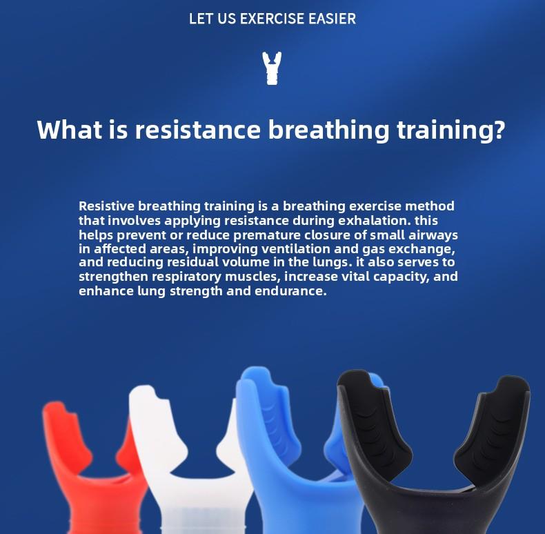 Popular portable breathing trainer for exercising lung capacity, adjustable abdominal breathing trainer