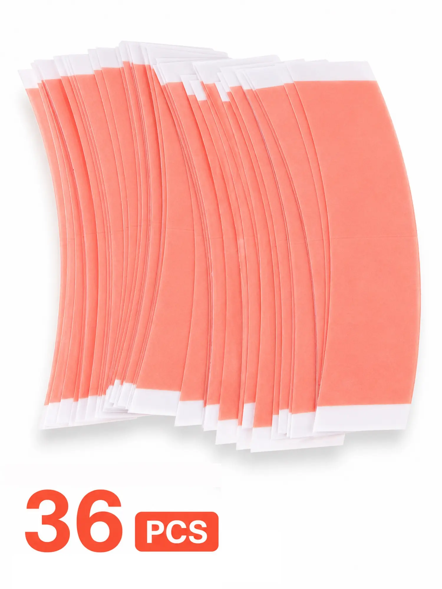 36PCS Double-Sided Wig Tape, Strong Hold Water-Resistant Adhesive Strips for Wigs, Hairpieces and Toupees