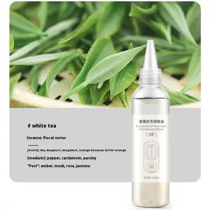 260ML White Tea Essential Oil, Aromatherapy Refill Liquid, Ultraasonic Diffuser Oil, Home Use Mini Aroma Machine, Fragrance Supplement