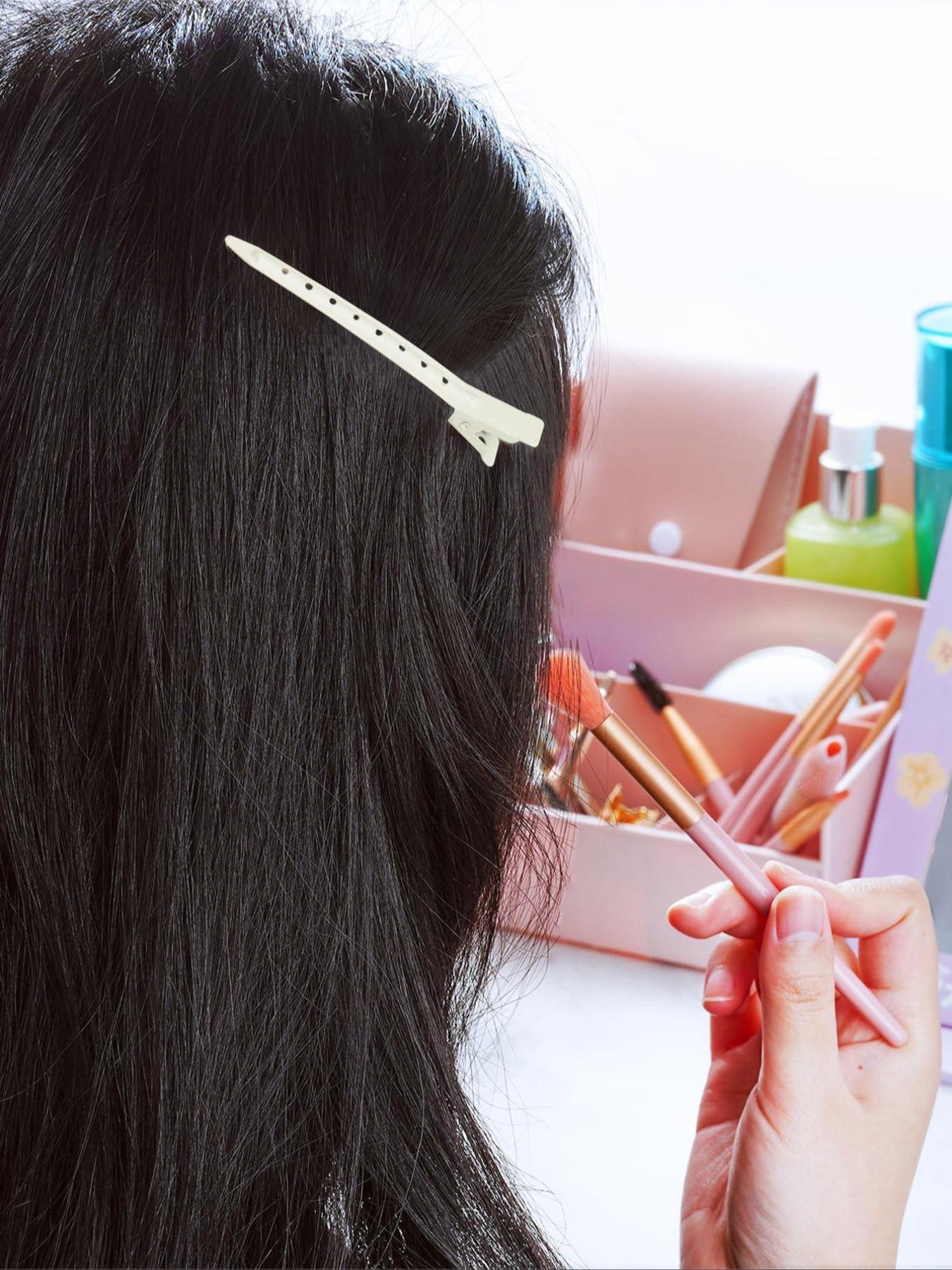 24/39/60pcs Hair Styling Clips, Large Duckbill Hair Clips, Hand Push Wave Clips, Sectioning Positioning Clips, All Seasons Casual Style