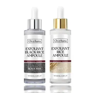 Peel Shot Glow Rice Ampoule Duo - Salicylic Acid Serums for Brightening, Exfoliating, Moisturizing, Cleansing, Hydrating - Pore-Refining, Gentle, Sensitive Skin-Friendly, Suitable for All Skin Types to Even Tone