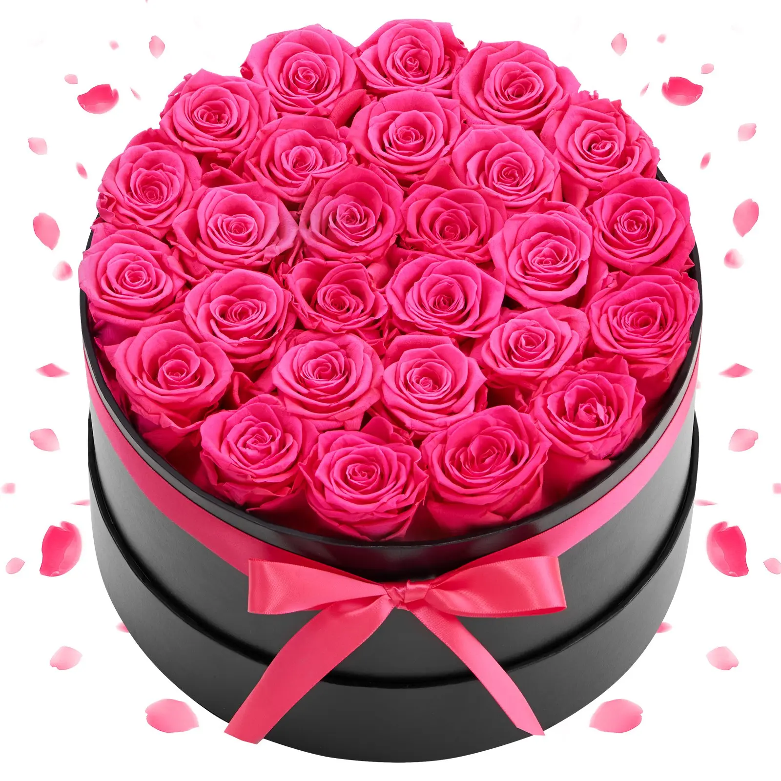 【DealsForYouDays】VEVOR Forever Flowers, 27 Preserved Roses in a Box, Eternal Flowers Immortal Bouquet Birthday Present for Delivery Prime Women Her Wife Mothers, Anniversary, Valentine's Day, Christmas, Rose Red