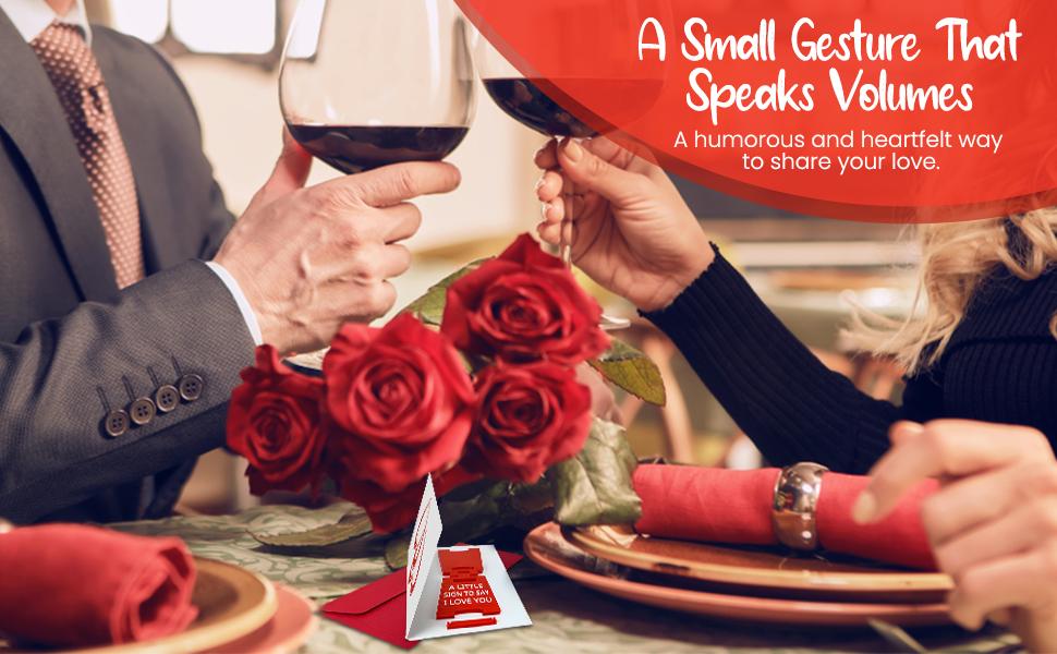 Mini Sign Valentine's Decoration Anniversary Present - Valentines Day Romantic I Love You Sign - Fun Boyfriend - Cute Birthday, Christmas, Wedding Gift for Girlfriend, Wife, Fiancee