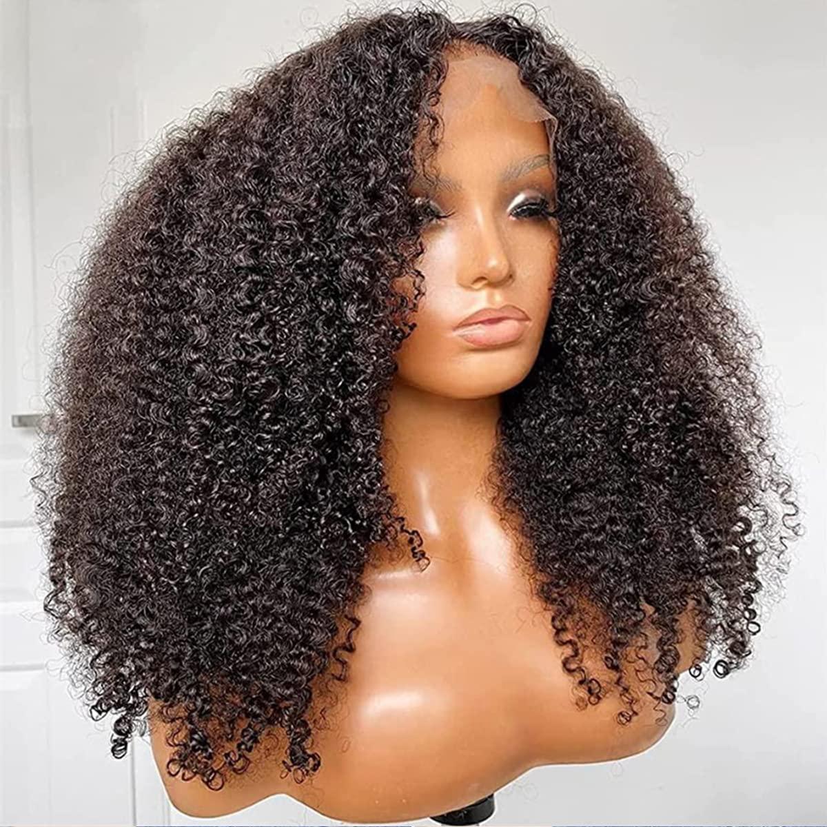 [Hot] Reddish Brown Kinky Curly Invisi Strap Snug Fit 360 Transparent Lace Frontal Bleached Knots Pre Cut Lace Wig With Drawstring SpringStatements