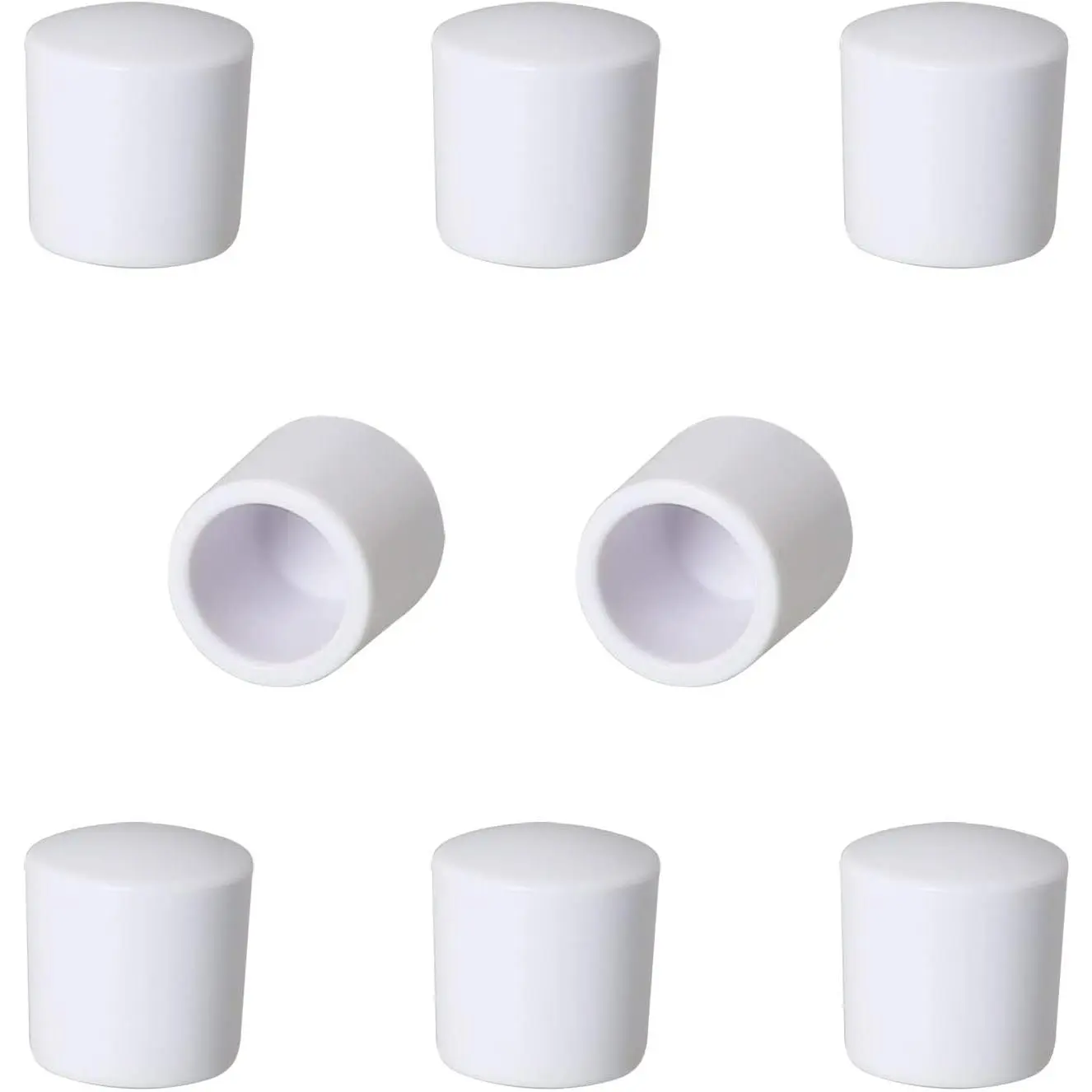 Door Stop Bumper Tips  8 count White 0.4 Inch Door Rubber Stop Bumper  Stopper Tips Caps Protect Doors & Wall Household Door Stopper Tips Caps