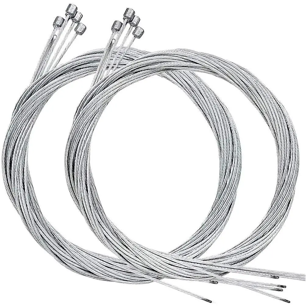 10Pcs 2M Long Stainless Steel Bike Shifter Cable, Replaceable Bicycle Inner Derailleur Wire for Bike Rear Derailleur