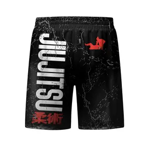 Cody Lundin Guangzhou Sportswear Men Sublimated jiu jitsu Grappling Boxing Shorts BJJ MMA Shorts No Gi Active Fight Shorts