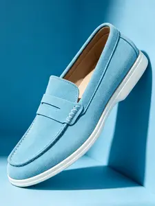 Men's Classic Penny Loafers,European Stylish Suede Leather Shoes Comfortable Footwear, Perfect for Daily Wear,Dress Shoes For Men  Formal Shoes