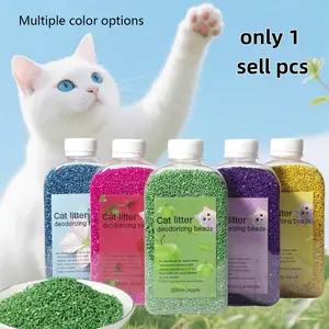 350ML Activated Carbon Cat Litter Deodorizing Beads, Odor Control, Dust-Free, Non-Greasy, Perfect Pet Product for Dogs and Cats