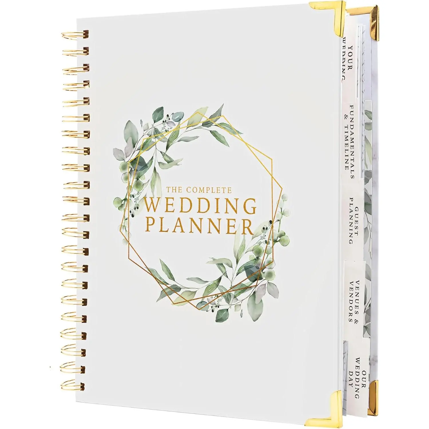 Your Perfect Day Wedding Planner Book and Organizer - Wedding Planner Book - Bridal Planning Binder with Countdown Calendar - Bride Gifts - (FLORAL)