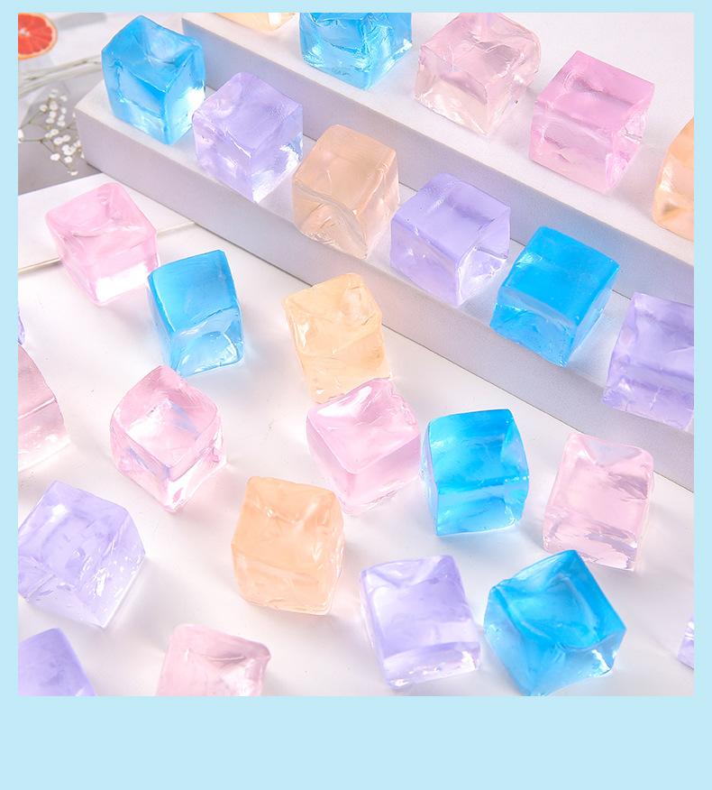 Creative Ice Cube Squishy Stress Relief Jelly Toy