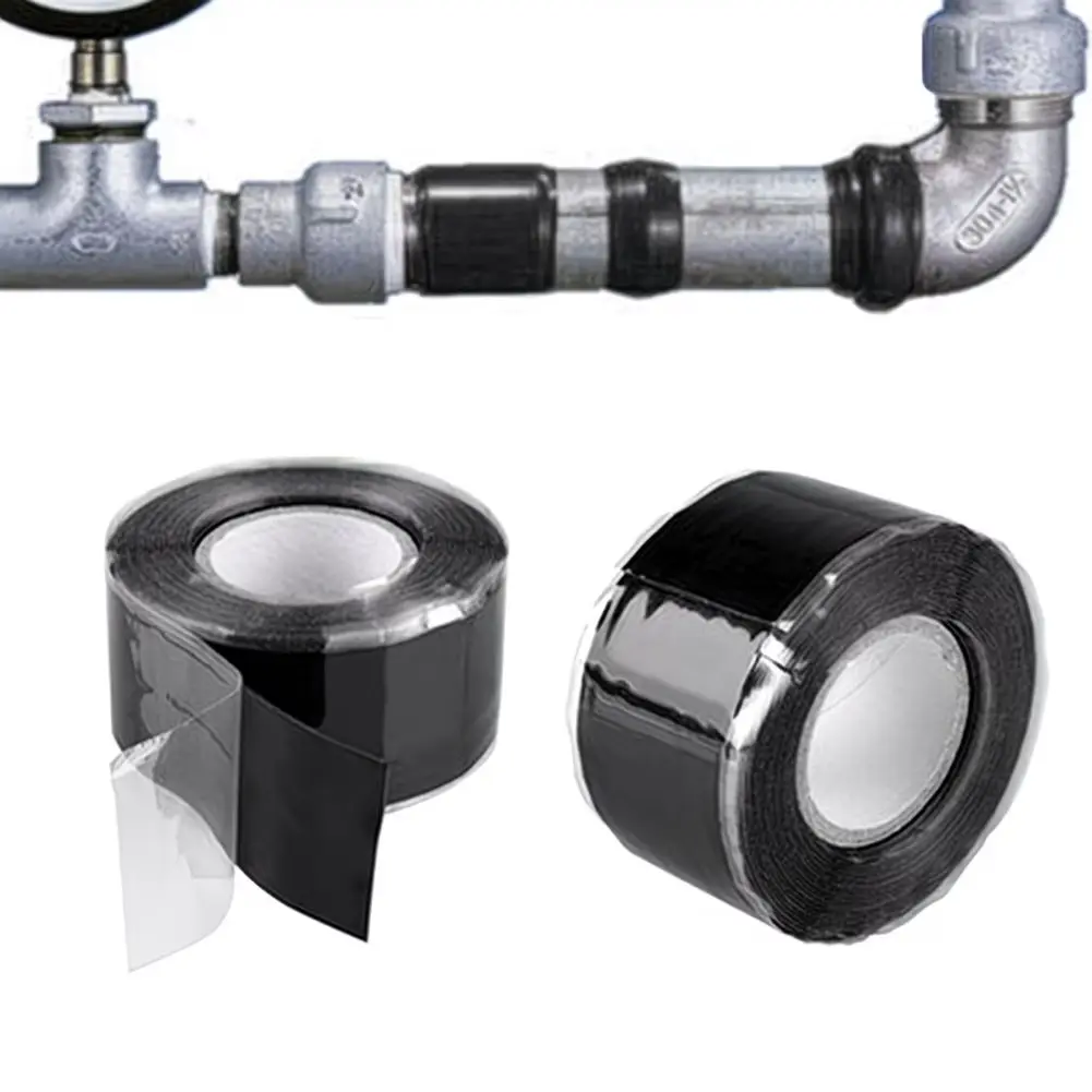 Waterproof Self-Adhesive Silicone Tape, High Pressure Leak Repair, Car Exhaust Pipe, Hvac Ducts, Home Plumbing Sealant