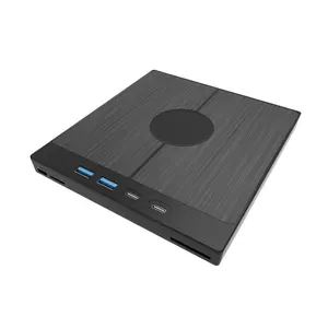Expandable USB3.0 External DVD Burner Multi-Port Type-C Mobile CD Disc Drive