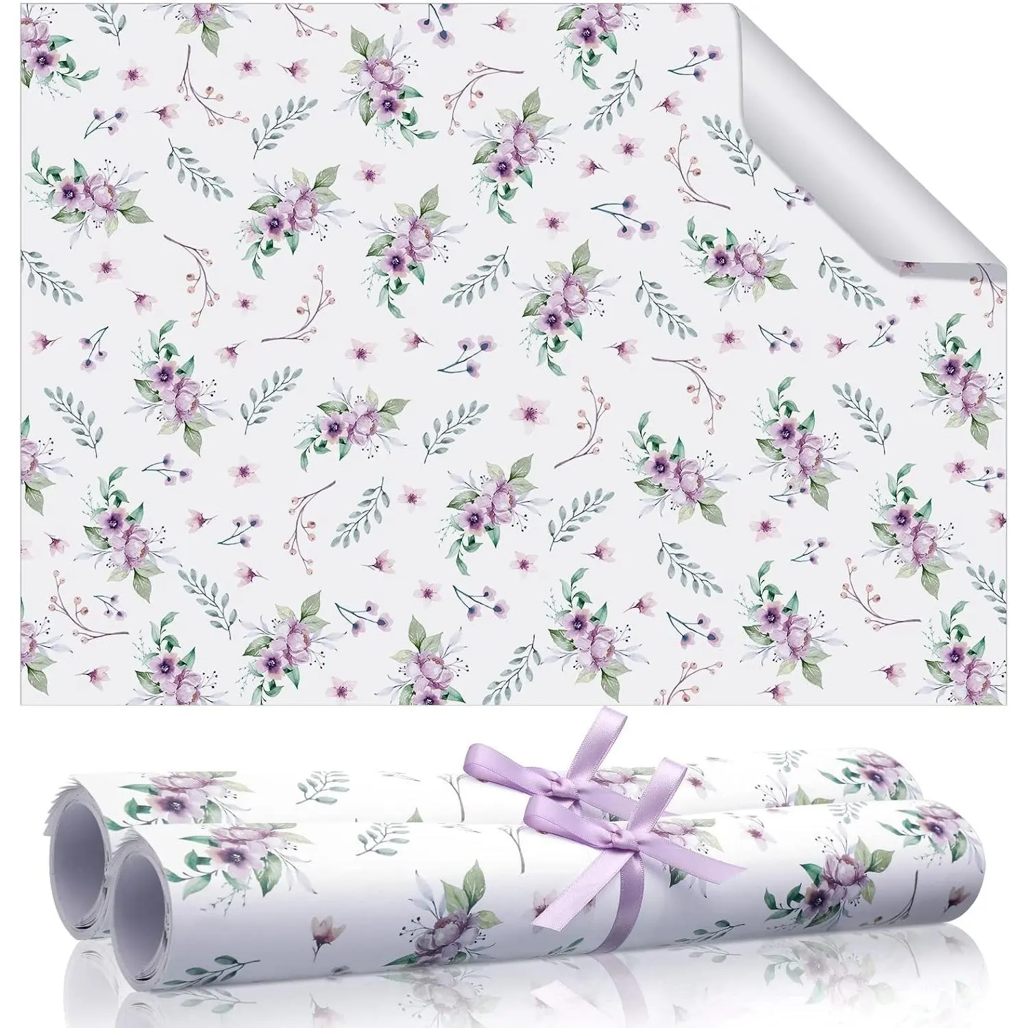 10 Sheets Drawer Liners for Dresser, Non Adhesive Scented Drawer Paper Liners, 15.8 x 22 Inch, for Fragrant Home Shelf Closet Bedroom Cabinets(Floral Style)