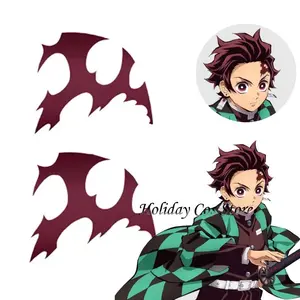 Kamado Tanjirou Forehead Scar Tattoo Anime Cosplay Waterproof Temporary Sticker Character Halloween Prop Accessories