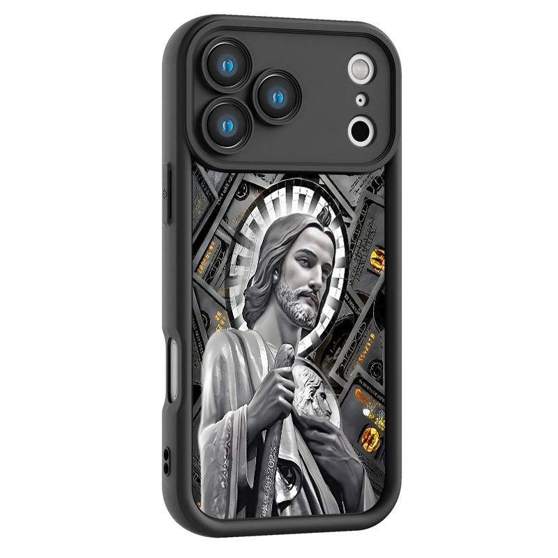San Judas Tadeo Pattern Phone Case , Soft Silicone Tpu Protection and Shockproof For iPhone 17 16 15 Pro Max 14 16Pro 13 12 11 X Plus Air Mini 17e Money