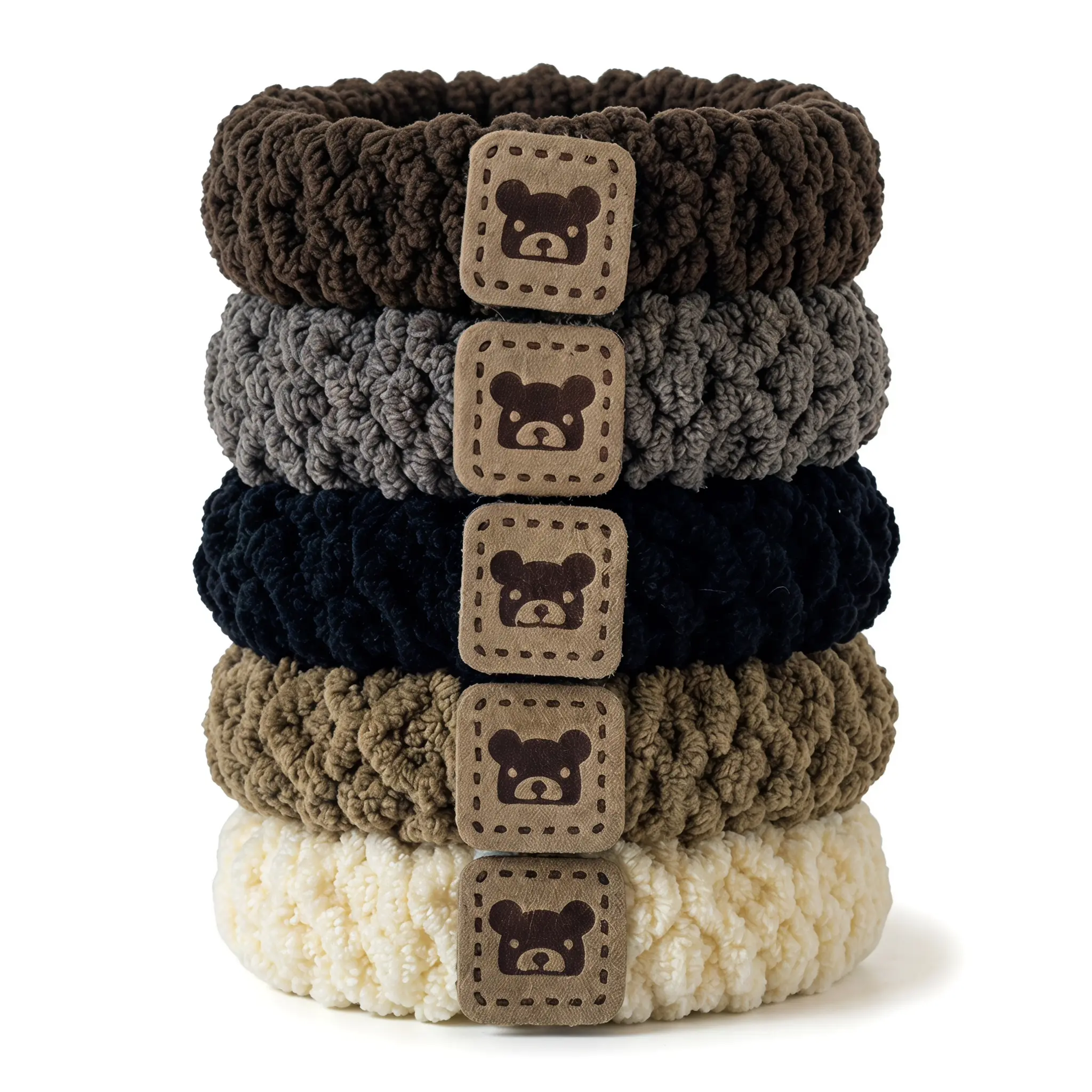 10-Pack Women's Soft Seamless Headbands Daily Grip Handmade Polyester Hair Accessories Crease-Free Hair Gentle and Lovely Elastic Straps