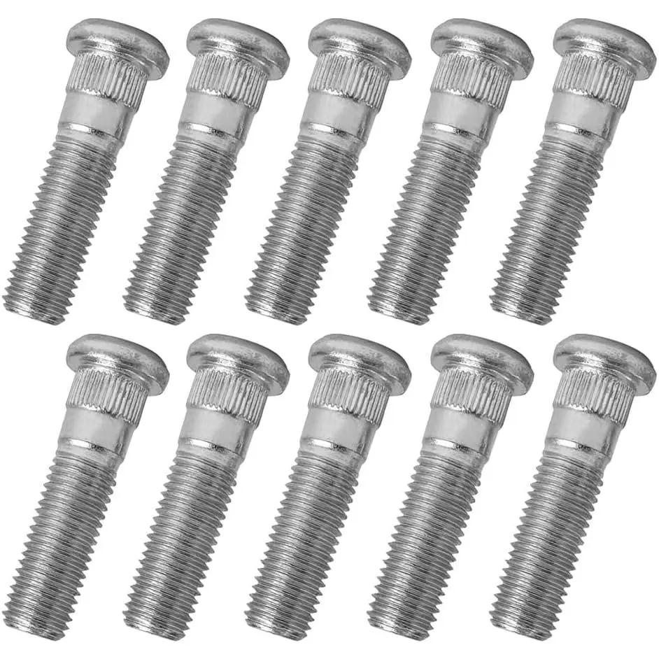10PCS M12x1.50 Wheel Studs Lug Stud Bolt Compatible with 1998-24 Hyundai Sonata Elantra Tucson Santa Fe Accent Genesis Azera Kia Forte Optima Sportage Soul 610-568 51752-07000