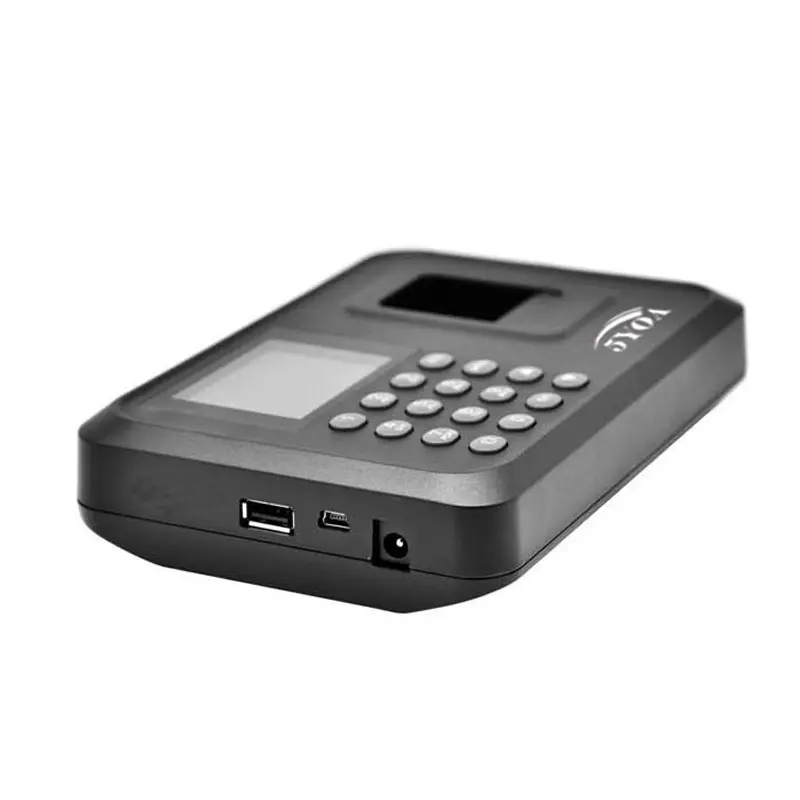 A01 Fingerprint Time Attendance Machine - LCD Screen, Small Compact Body (120x80x50mm), Wall Mount, Large Built-In Storage, Standard Employee Setup, Indoor Staff Daily Check-In Attendance Log