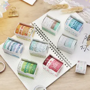 20 Rolls Cute Washi Tape Set, Assorted Floral Geometric Pattern Decorative Masking Tape, Kawaii Craft Paper Tape for Journal Scrapbooking Planner DIY