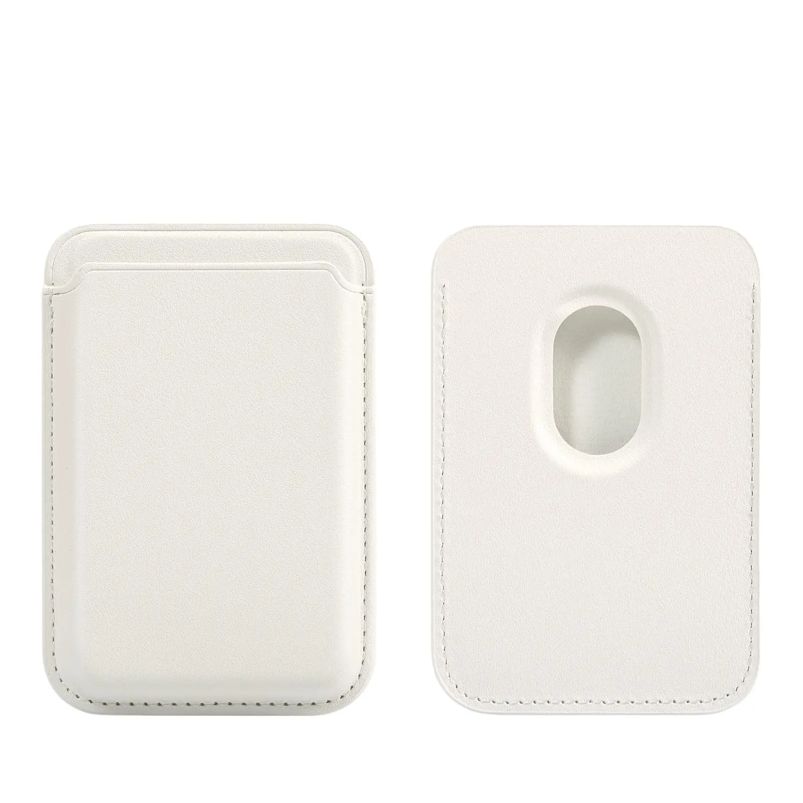 Magnetic Wallet Compatible with MagSafe for iPhone 17 16 15 14 13 12 Pro Max Air Plus Model Card Holder Convenient Access Stick on Accessories Magsafe Compatibility for Cellphone & Smartphone Case White