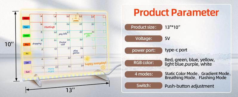 Oversize LED Note Board With 8 Modes, Adjustable Rgb Lighting, 13"X10" Led Drawing Board For 6-8-10-12 Year Old Kids, Light Up Dry Erase Boards With 7 Markers, Soft Cloth, Hanging Chain, Funny Birthday Holiday Gifts Oversize LED Note Board With 8 Modes, Adjustable Rgb Lighting, 13"X10" Led Drawing Board For 6-8-10-12 Year Old Kids, Light Up Dry Erase Boards With 7 Markers, Soft Cloth, Hanging Chain, Funny Birthday Holiday Gifts