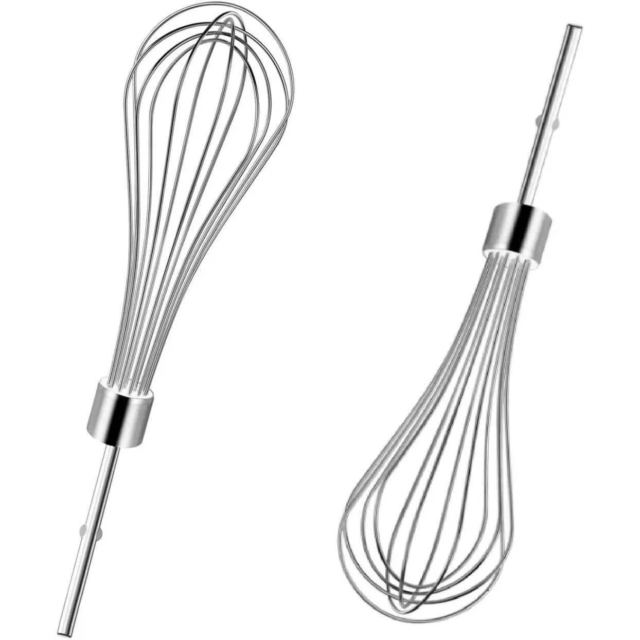 W10720799 Stainless Steel Egg Beater, Hand Mixer Whisk Attachments for KitchenAid, Fits KHMPW, KHM512BM KHM2B, AP5644233, W10720799 & More Hand Mixer Egg Beaters Attachments - 2 Pack
