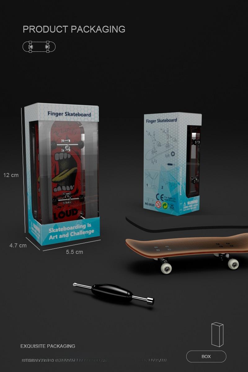 Pro Wooden Fingerboard DIY Kit| 5-Ply Maple Deck & High-Speed Bearing Wheels| Premium PU Grip Tape Mini Skateboard Desk Toy