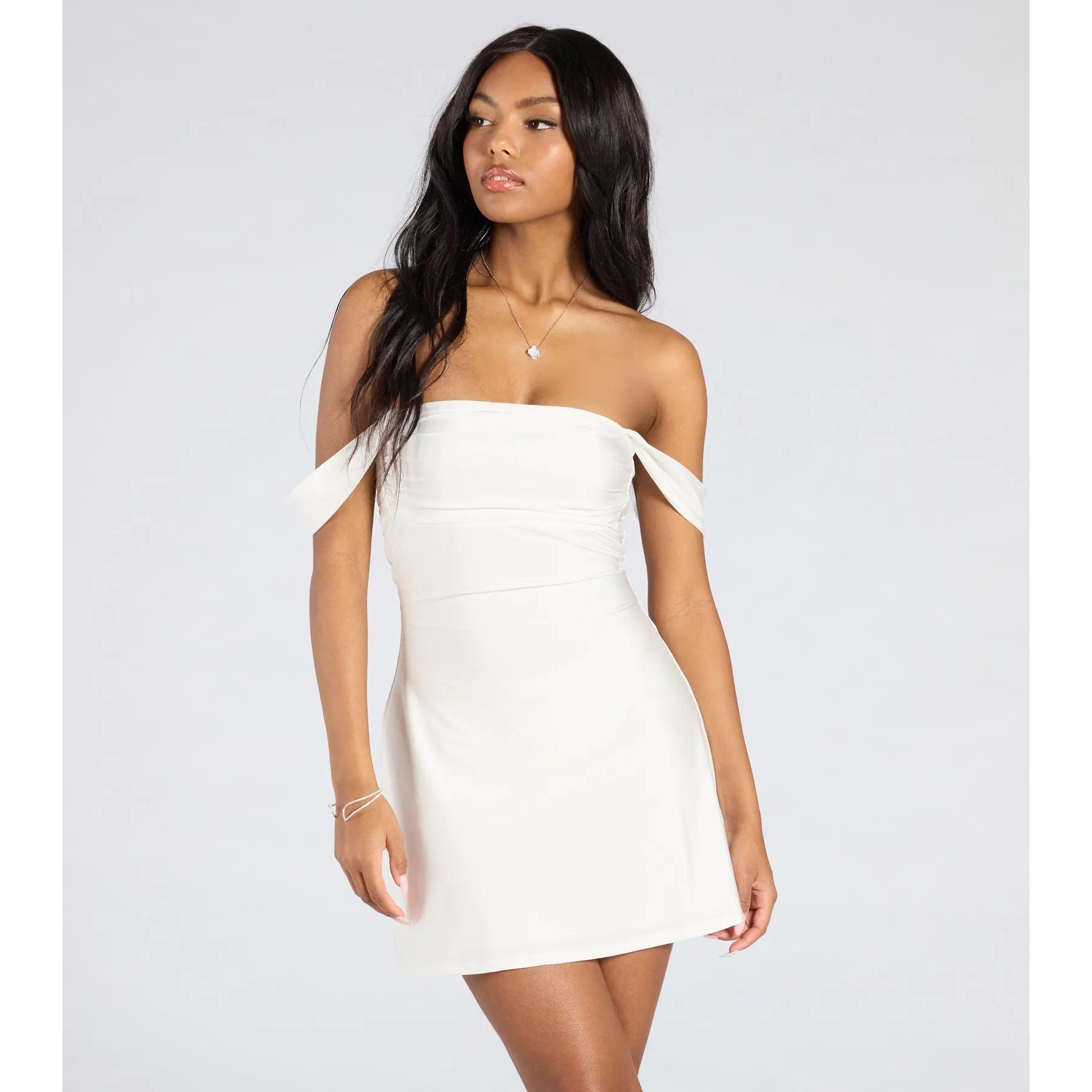 boho me off the shoulder dress Nellie Ruffle Maxi Dress