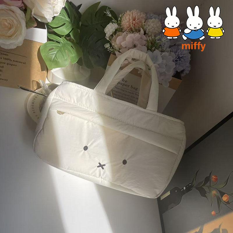 Japanese Kawaii Miffy Handbag New Cute Cartoon Anime Cart Hanging Bag Going Out Portable Storage Bag Girl's Festival Gift