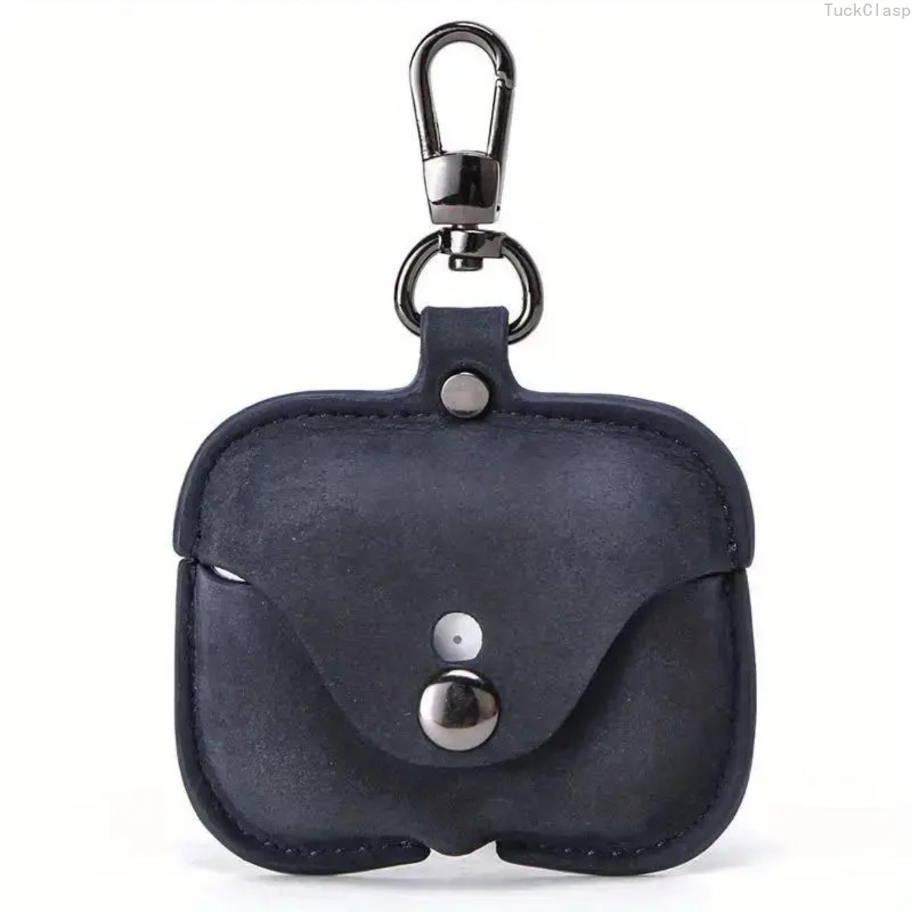 Solid Color Leather AirPods Case for Pro & 3, Premium Protective Cover with Precision Fit, Durable Stylish Earbud Accessory for Everyday & Travel Use