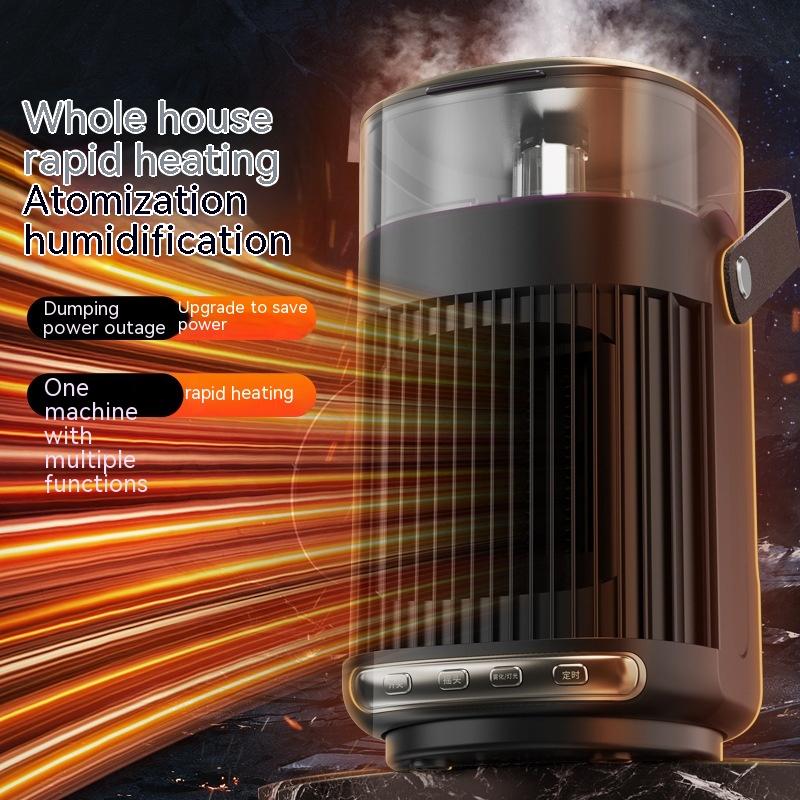 2 In 1 Portable Heaters And Indoor Humidifier Household Warm Air Blower High Power Room Heater For Home Office Compact Electric Space