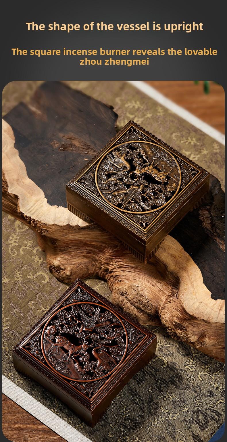 Alloy Incense Burner Set for Seal Coil Agarwood Sandalwood Tea Ceremony Aromatherapy Household Use Versatile Design holder