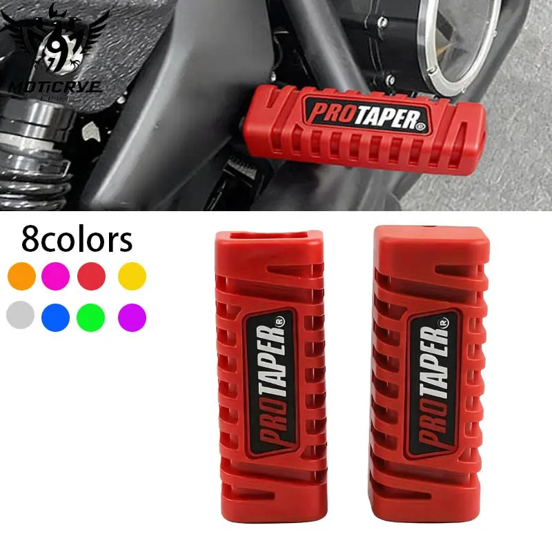 Adjustable Non-Slip Footrest for Motorcycles, Universal Fit Front Foot Pedal Rubber Cover, Anti-Slip Design for Off-Road Use