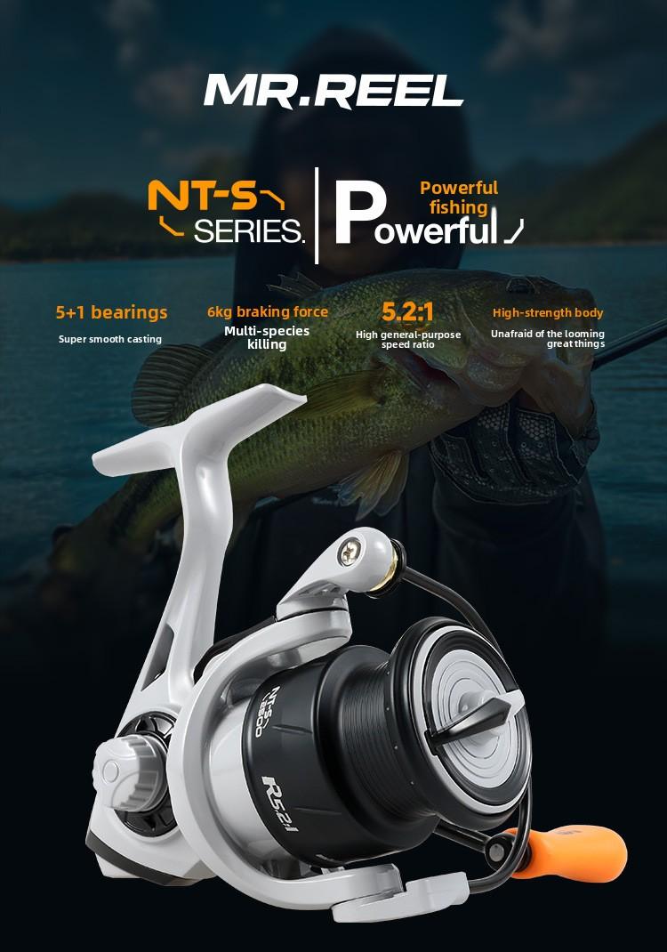 Yongshun MR.REEL BFS Spinning Reel, Ultralight Smooth Powerful Long Cast No-Gap Fishing Reel with Metal Handle
