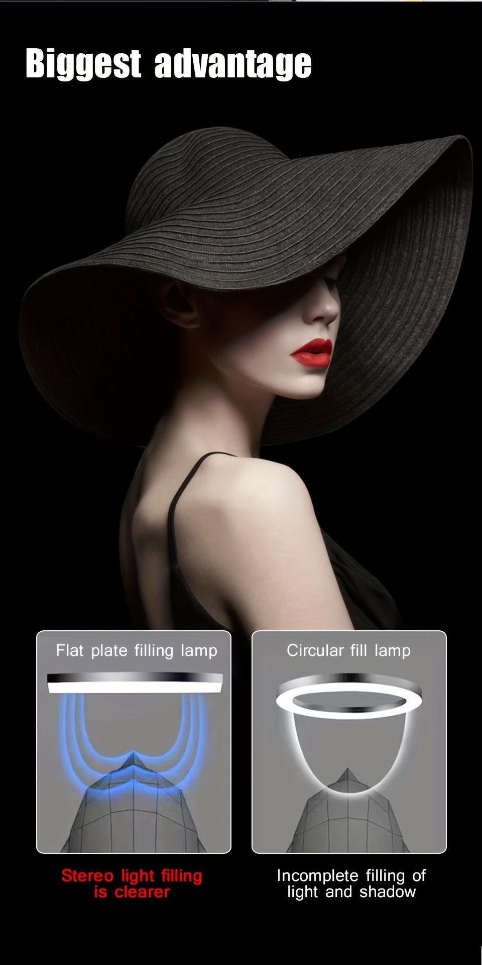 2/3pack Vloging Photo Studio LED Video Fill Lamp Light Panel Photography Lighting Kit Dimmable 5600K Video Studio Streaming Lights with Adjustable Tripod Stand and 4 Color RGB Filters for Table Top Photo Video Shooting