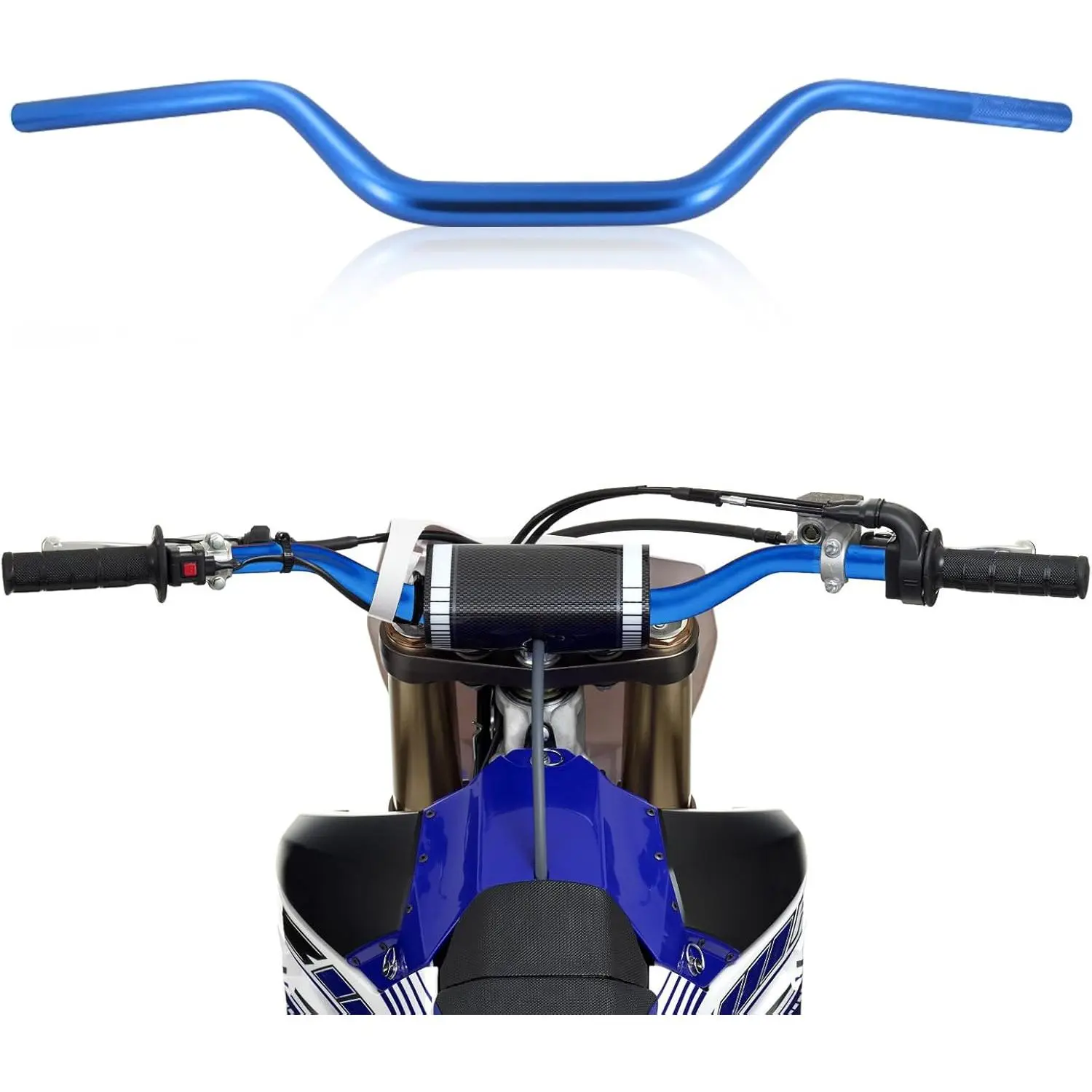 Motorcycle Handlebars 11/8" 28mm Fat CNC Universal for TTR 125 YZ125 YZ250 YZ250F YZ450F WR250R Dirt Pit Bike Blue
