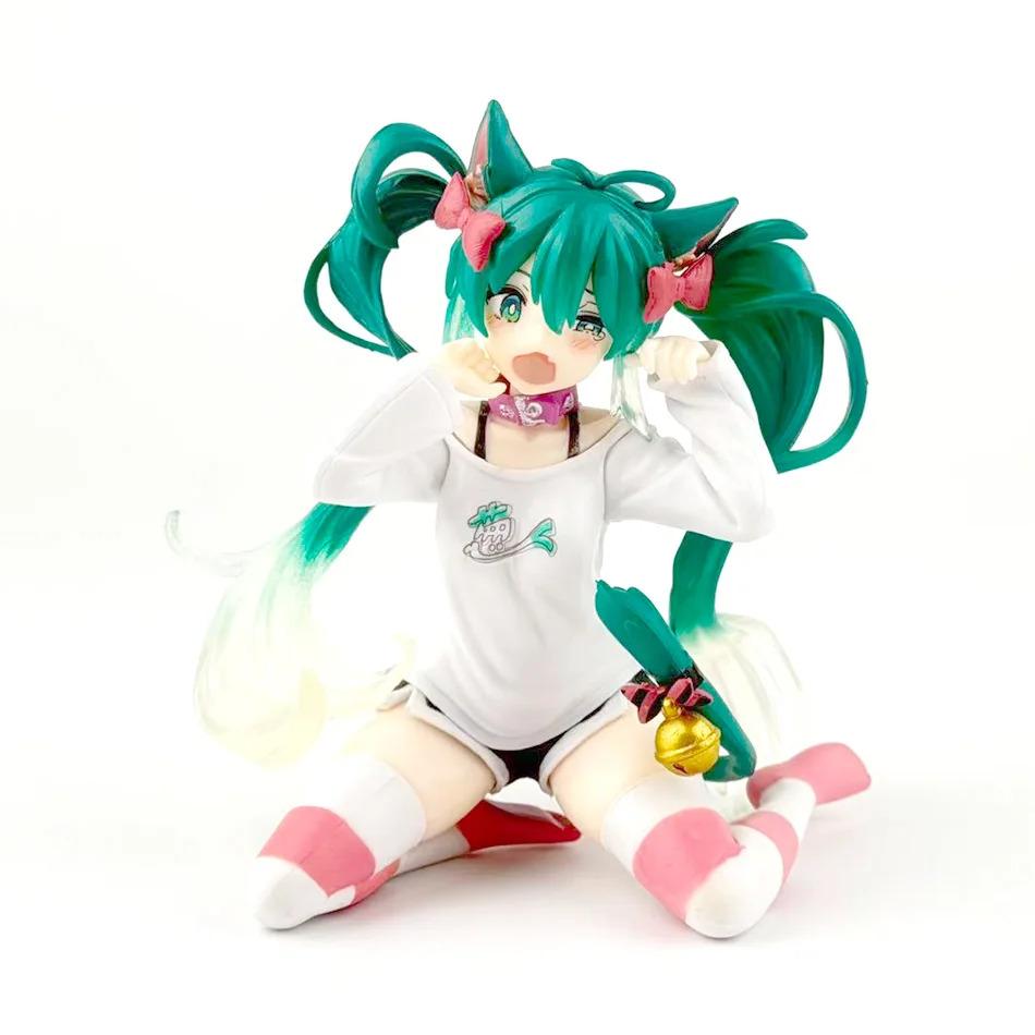 New In Stock Hatsune Miku In A World With Closed Windows Collectible Anime Action Kwaii Miku Figures Model Toys Christmas Gifts