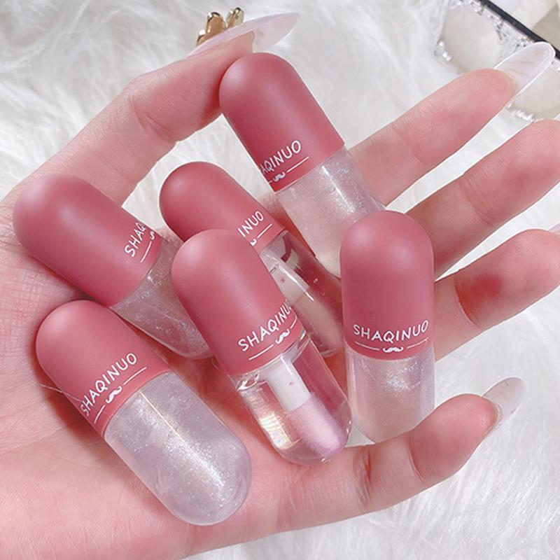 Water Gloss Liquid Lipstick, 3 Counts/set Moisturizing Clear Shimmer Lip Gloss, Hydrating Lipgloss, Lip Makeup Product, Elegant Hydrating Lip Cosmetic for Gift