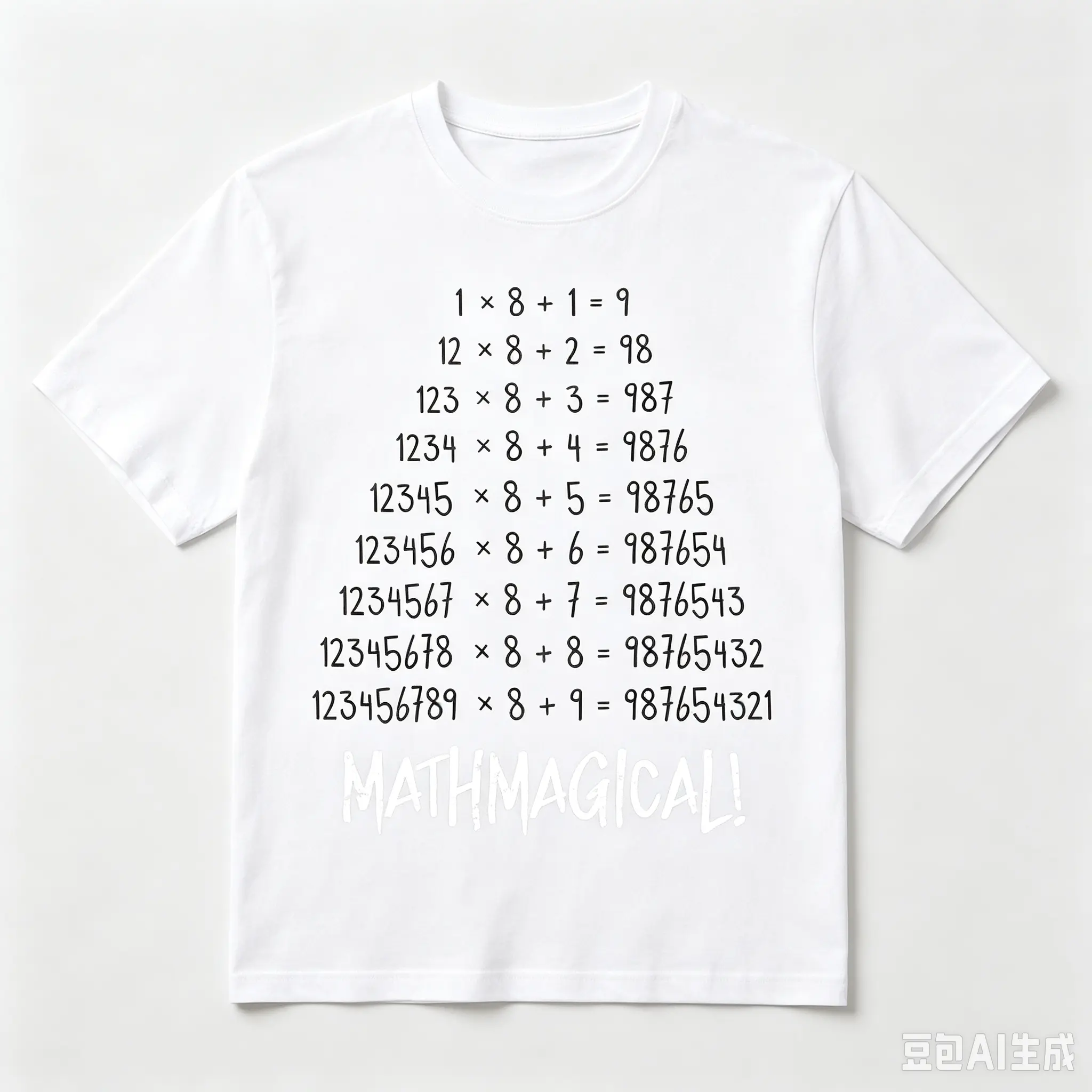 Men's Oversized Math Equation Graphic Cotton T-Shirt Tops, Comfortable Cute Casual Fashion Outfit, Ideal Valentine's Day Gift for Math Teachers Nerds