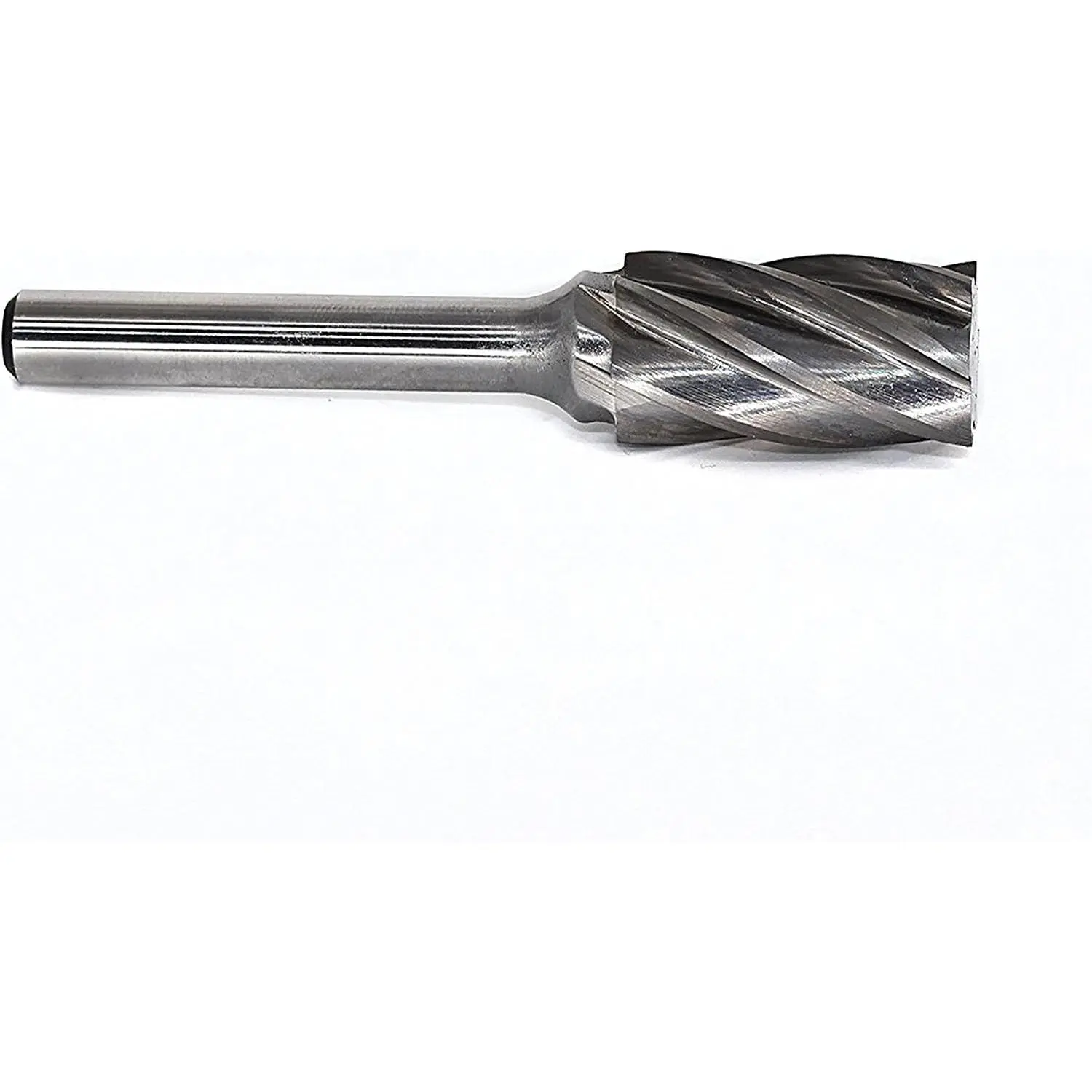 Aluminum Cut Tungsten Carbide Rotary Burr Bits File for Die Grinder,Cylindrical Shape with 1/4 inch Shank, 1/2 inch Head Diameter, 1 inch Flute length, Pack of 1