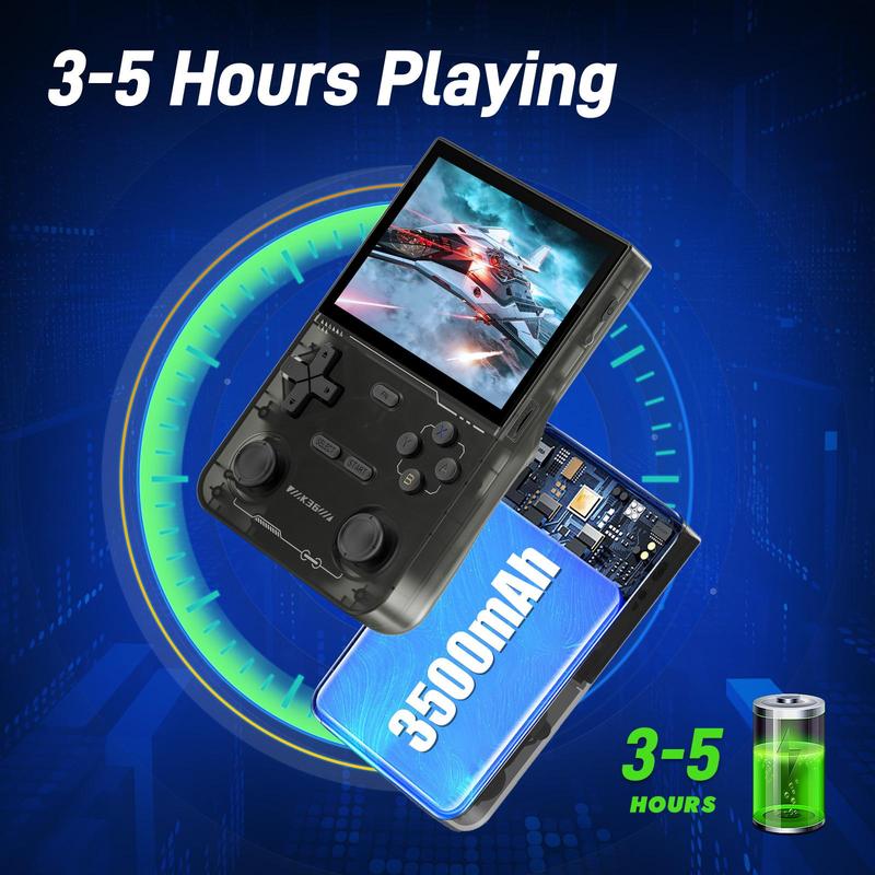 YLW K36 Open Source Linux System Handheld Game Console, Portable Retro Handheld Player with 16000+ Games, 20+ Emulators, Dual Wireless Connection 3.5HD IPS Screen Game Console Rechargeable Portable Console
