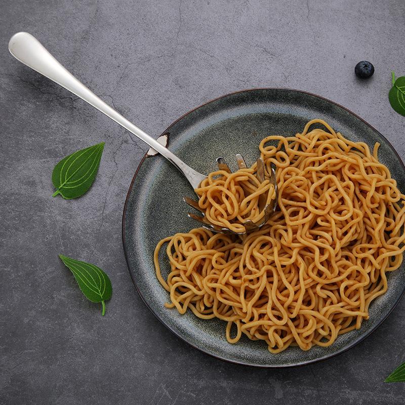 1 Piece Stainless Steel Pasta Fork, Kitchen Long Handle Noodle Spoon Server, Spaghetti Strainer, Best Cooking Tool