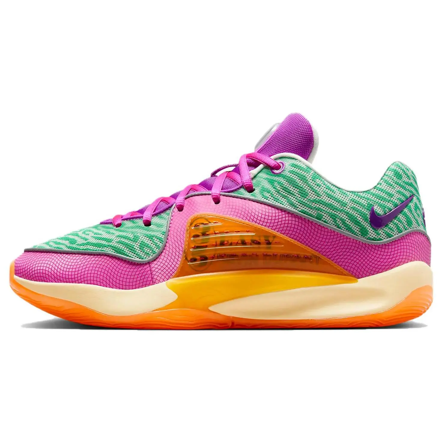 Nike KD 16 ASW EP All-Star Low-Top Basketball Shoes for Men in Green and Pink Verifiable, with credentials and supporting global authentication