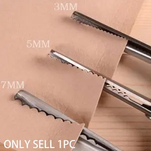3 5 7mm Fabric Dressmaking Scalloped Edge Pinking Shears, Precision Cutting Tool for Sewing Projects, Sewing Tools, Durable & Reliable Design
