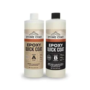 Quick  1 Quart -  Curing Liquid Epoxy for DIY Woodworking Projects like River Tables, Geodes, Steel Inlays, Crack Filling, Seam Sealing and ing  objects