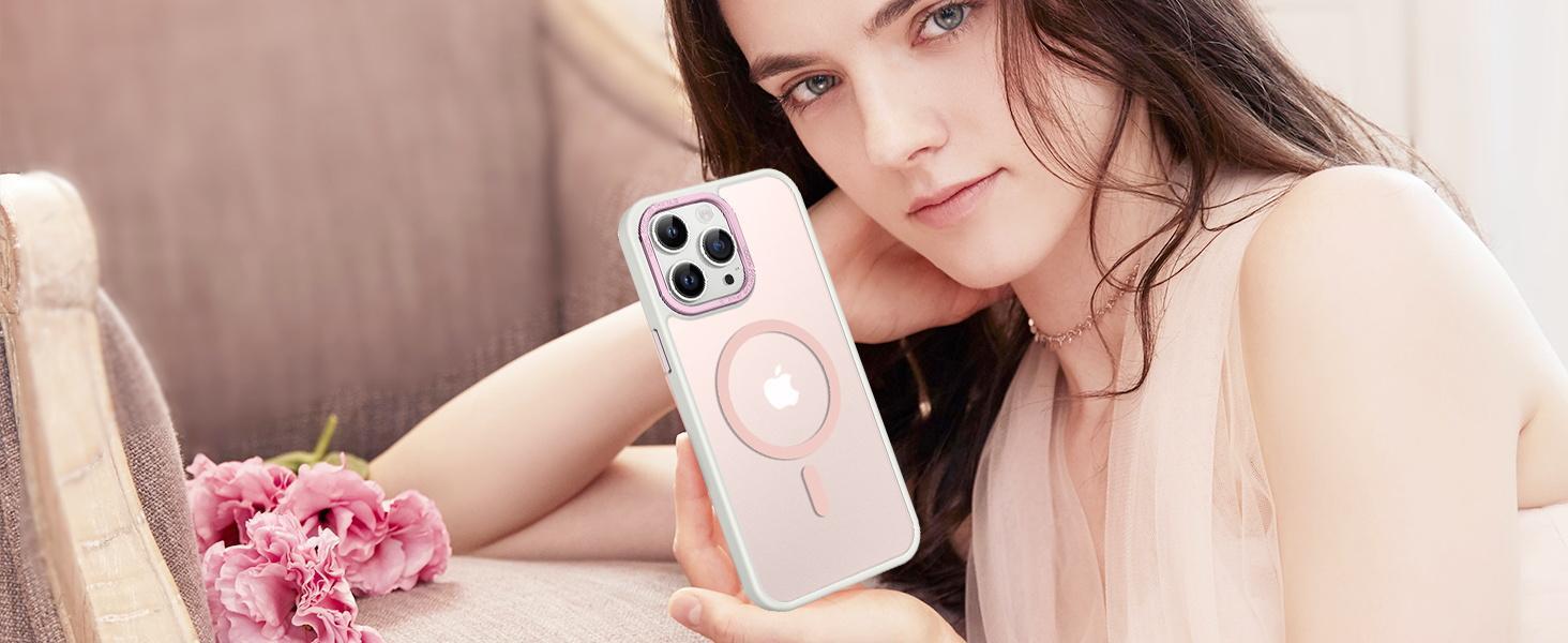 Magnetic for Samsung Galaxy S24 Plus Case [Compatible with Magsafe] Translucent Matte Slim Thin Shockproof Anti-Yellow Women Men Protective Phone Cases Cover for Samsung S24 Plus 6.7", Black