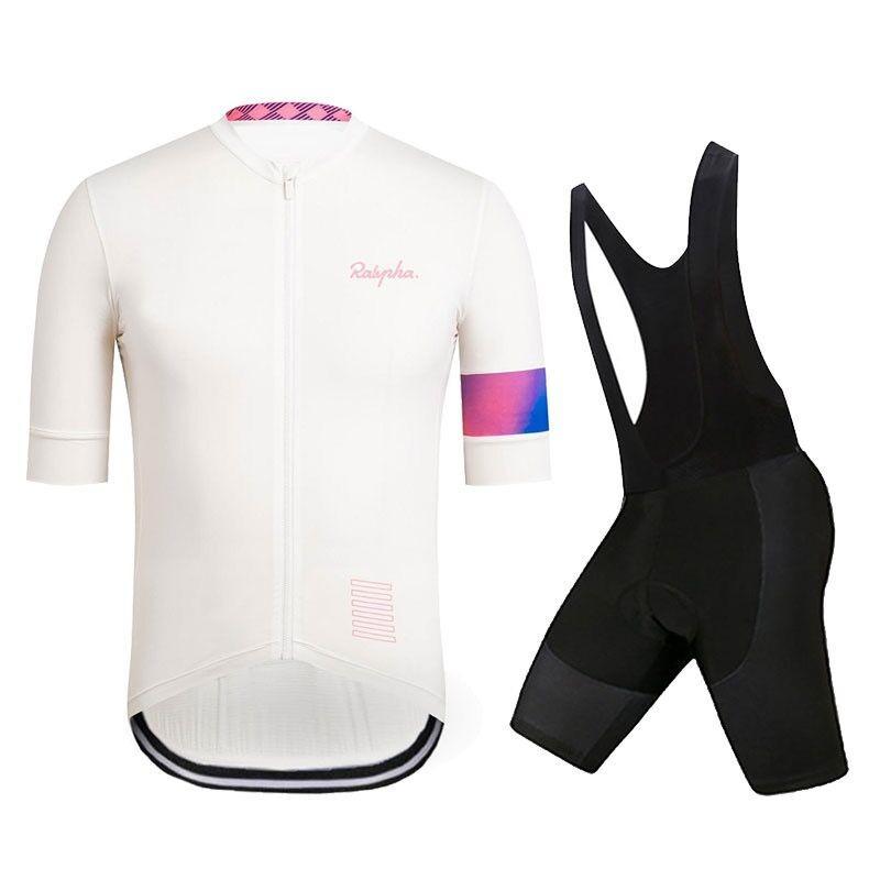 New summer cycling suit men's mountain bike white short-sleeved top competitive road cycling clothing cycling suit bib tracksuits men