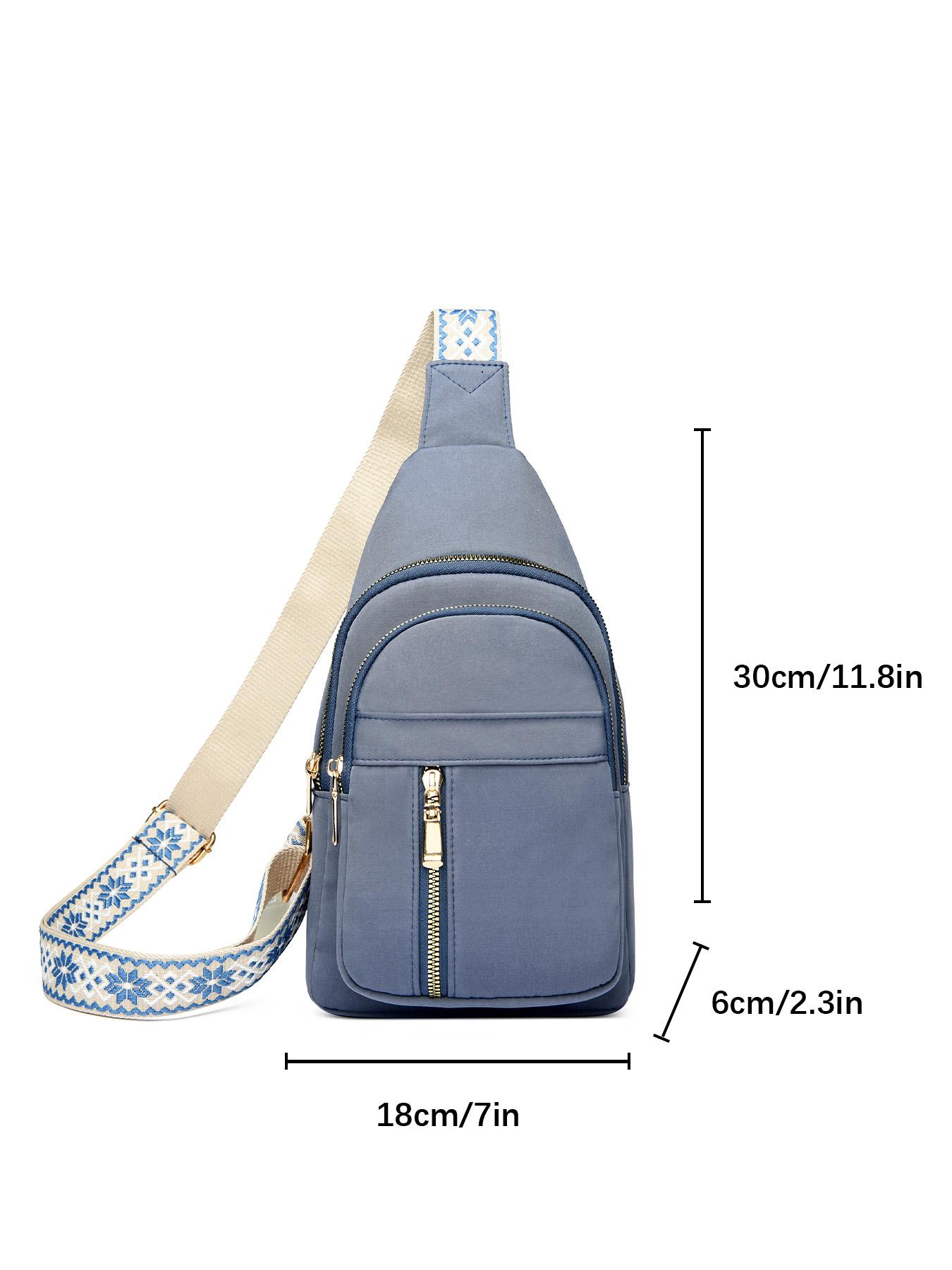 Fashionable Zipper Chest Bag, Casual Versatile Adjustable Crossbody Bag for Women, Lightweight Phone Bag, Trendy All-match Sling Bag, Adjustable Strap Bag for Daily Used